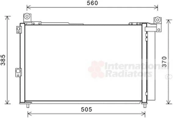 Конденсер кондиціонера FORD RANGER 06/05 > 12 (вир-во Van Wezel) VAN WEZEL 18005486 (фото 1)