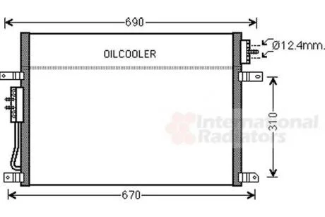 Конденсор кондиціонера JEEP Grand Cherokee (Van Wezel) VAN WEZEL 21005050