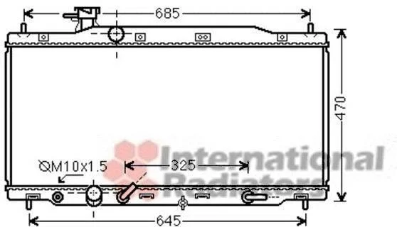 Радіатор охолодження CR-V 20i AT 06- (вир-во Van Wezel) VAN WEZEL 25002226 (фото 1)