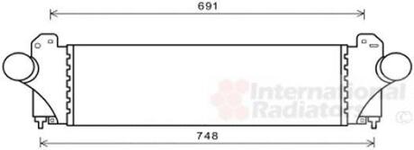 Охолоджувач наддувального повітря VAN WEZEL 28004129