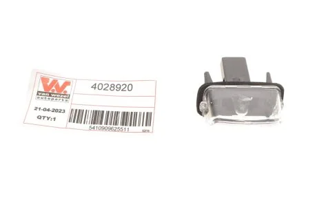 Підсвістка номерного знаку VAN WEZEL 4028920