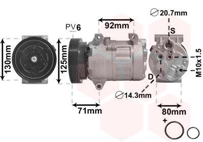 Компресор кондиціонера VAN WEZEL 4300K103
