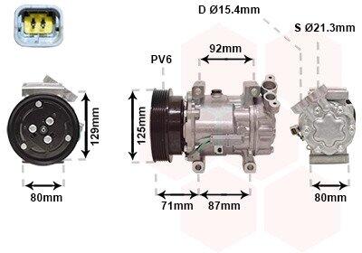 Компресор кондиціонера VAN WEZEL 4300K401