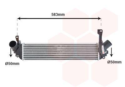 Інтеркулер RENAULT Kangoo 1.5D 05- VAN WEZEL 43014705