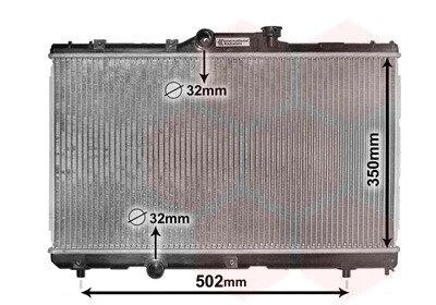 Радіатор, система охолодження двигуна VAN WEZEL 53002147