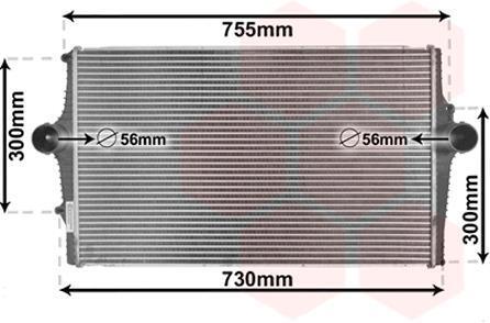 Інтеркулер VOLVO S60/V70/XC70 VAN WEZEL 59004136