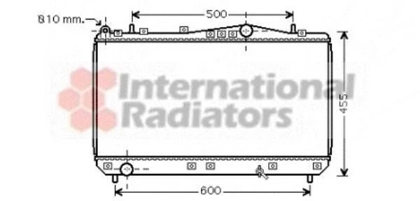 Радіатор охолодження REZZO/TACUMA MT 00-04 (Van Wezel) VAN WEZEL 81002052 (фото 1)