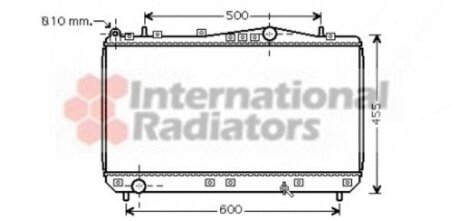 Радіатор охолодження REZZO/TACUMA MT 00-04 VAN WEZEL 81002052