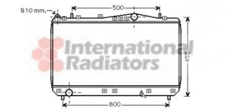Радіатор охолодження REZZO/TACUMA MT 00-04 (Van Wezel) VAN WEZEL 81002052