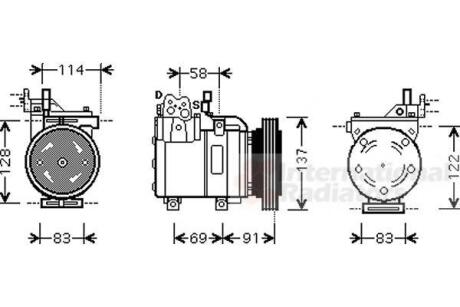 Компресор кондиціонера VAN WEZEL 8200K199