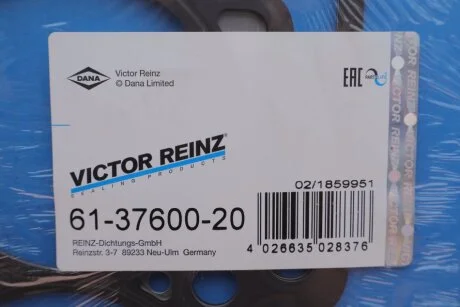 Прокладка, головка циліндра VICTOR REINZ 613760020