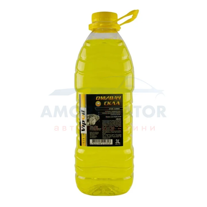 Омивач скла VipOil (літній) жовтий _Диня_, 3л VIPOIL 0218045 (фото 1)