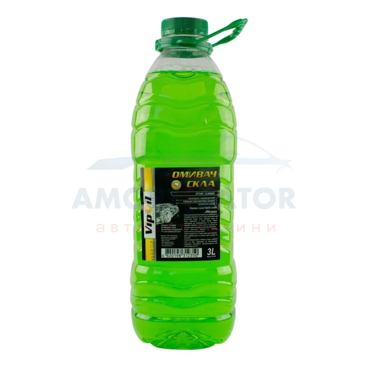 Омивач скла VipOil (літній) зелений _Яблуко_, 3л VIPOIL 0218047 (фото 1)