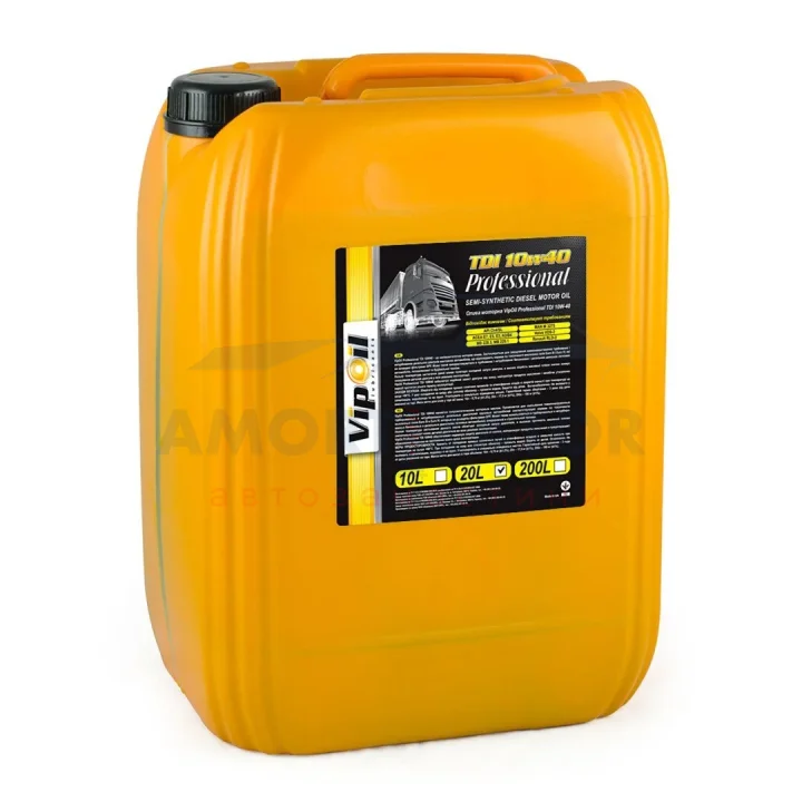 VipOil Professional TDI 15W-40 API CI-4/SL 20L VIPOIL 0258220 (фото 1)