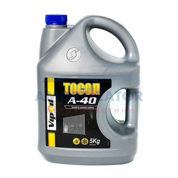 Тосол VipOil А-40 5кг x4 VIPOIL 701351 (фото 1)