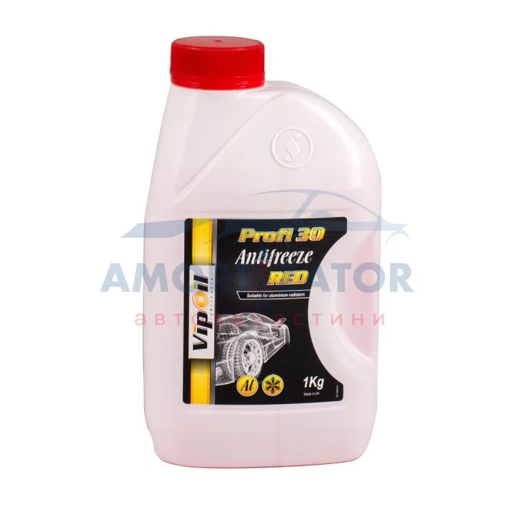 Антифриз VipOil Profi 30 Red (червоний) 1кг х8 VIPOIL 701389 (фото 1)