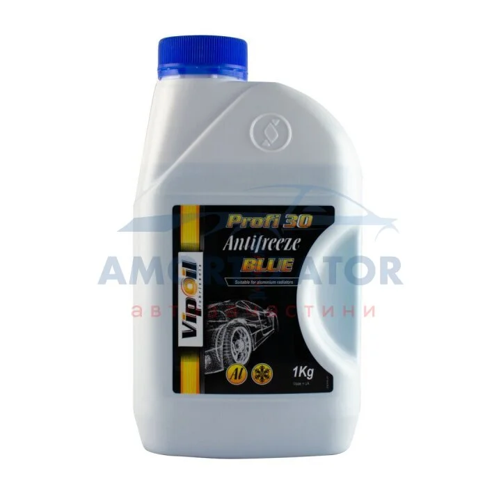 Антифриз VipOil Profi 30 Blue (синій) 1кг х8 VIPOIL 701395 (фото 1)