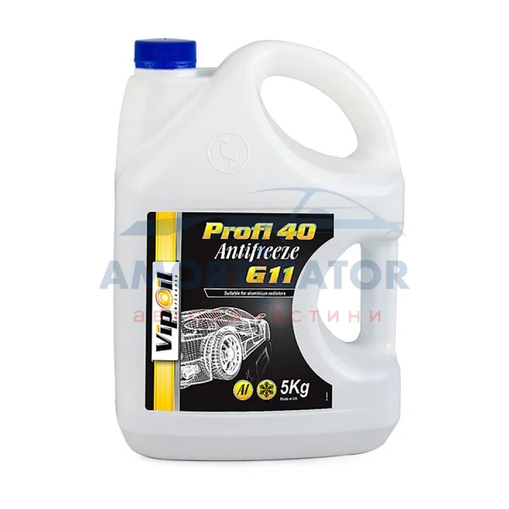 Антифриз VipOil G11 Profi 40 (синій), 5кг х4 VIPOIL 701399 (фото 1)