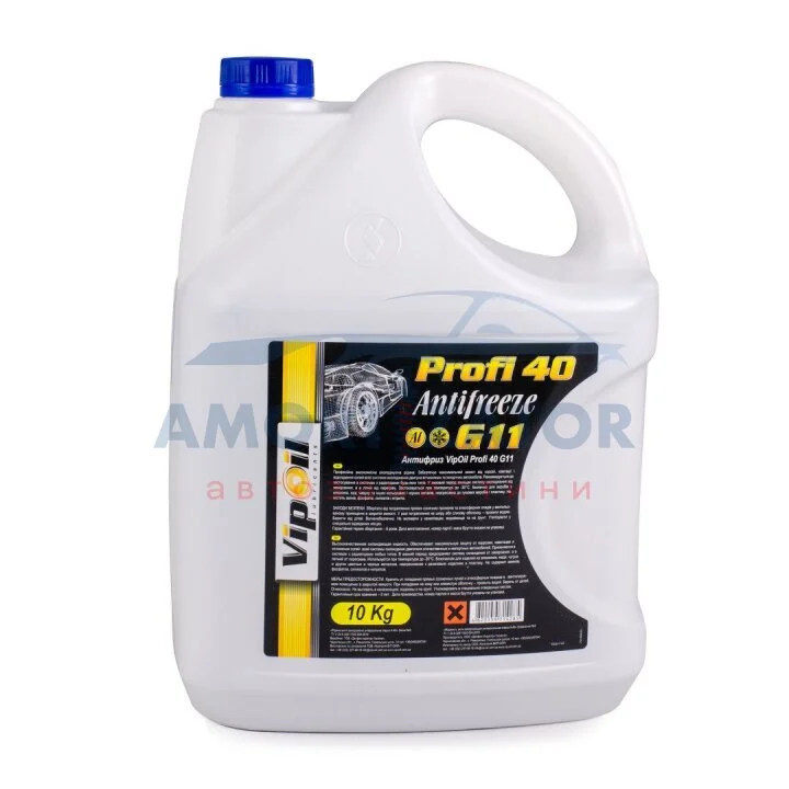 Антифриз VipOil G11 Profi 40 (синій), 10кг х2 VIPOIL 701400 (фото 1)