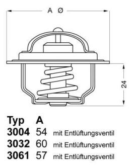 Термостат WAHLER 3004.82