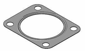 FORD Прокладка труби ВГ TRANSIT 2.4 06-, LAND ROVER DEFENDER 2.4 06- WALKER 81789