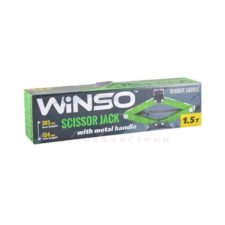 Домкрат ромбовий, 1,5т.,гумова подушка WINSO 121510 (фото 1)