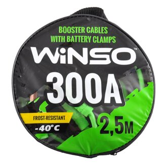 Провода-прикурювачі 300А, 2,5м, кругла сумка WINSO 138310