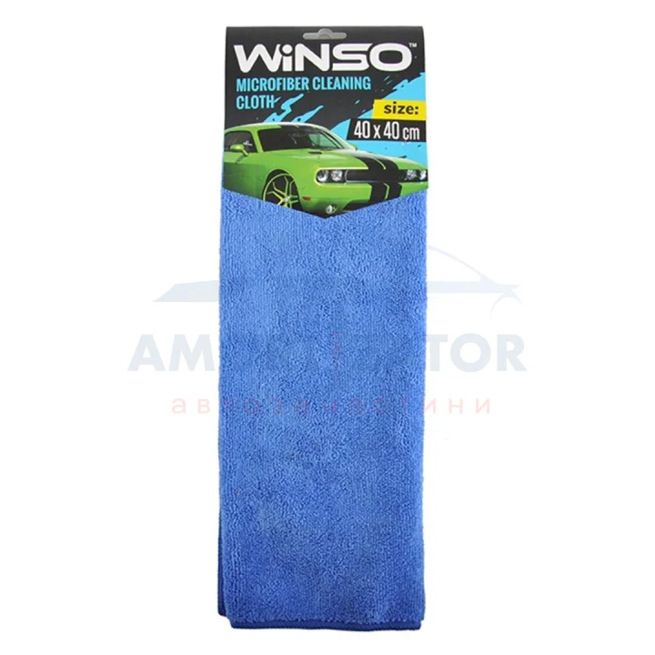 Ганчірка з мікрофібри 40х40см (синя) WINSO 150300 (фото 1)