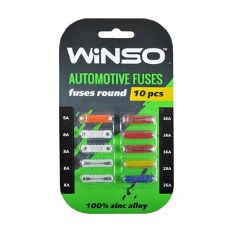 Запобіжники циліндричні 10шт. WINSO 155300