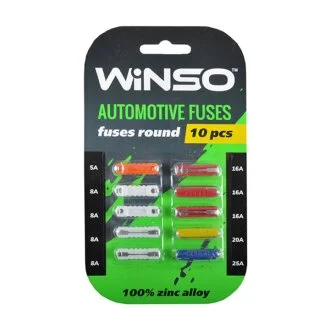 Запобіжники циліндричні 10шт. WINSO 155300