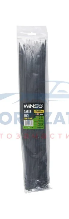 Хомути пластикові чорні 4,8x450 (100шт.) WINSO 248450 (фото 1)