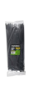 Хомути пластикові чорні 7,6x350 (100шт.) WINSO 276350