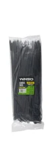 Хомути пластикові чорні 7,6x350 (100шт.) WINSO 276350