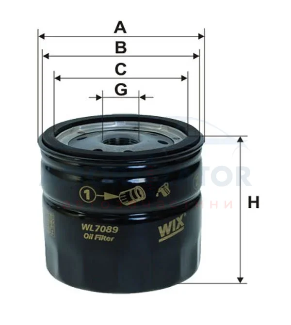 Фільтр оливи WIX FILTERS WL7089 (фото 1)