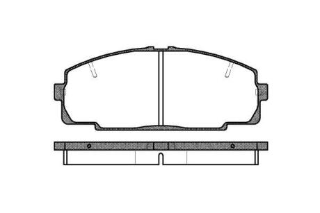 Комплект гальмівних накладок, дискове гальмо WOKING P521320