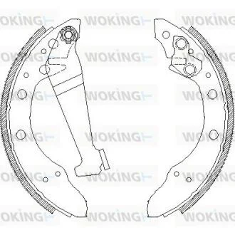 Комплект гальмівних колодок WOKING Z4046.00