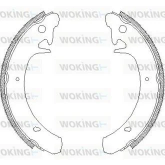 Комплект гальмівних колодок WOKING Z4129.00