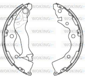 Комплект гальмівних колодок WOKING Z4234.00