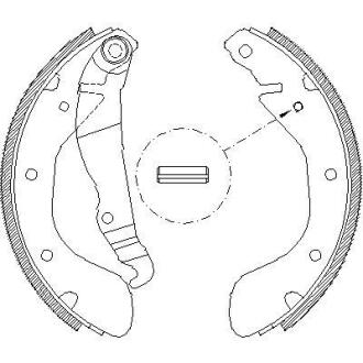 Комплект гальмівних колодок WOKING Z4307.00