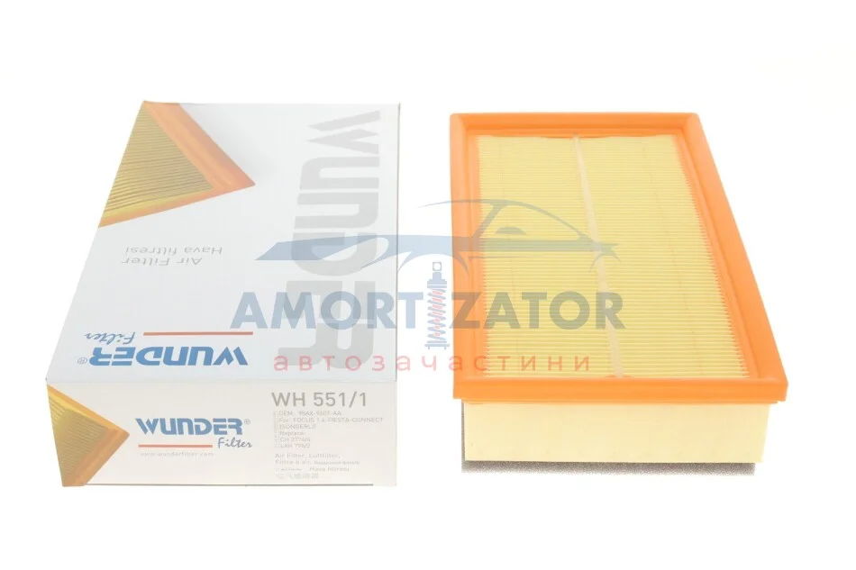 Фільтр повітряний WUNDER WUNDER FILTER WH 551/1 (фото 1)