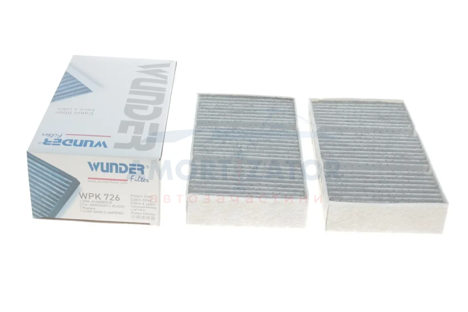 Фільтр салону WUNDER WUNDER FILTER WPK 726 (фото 1)