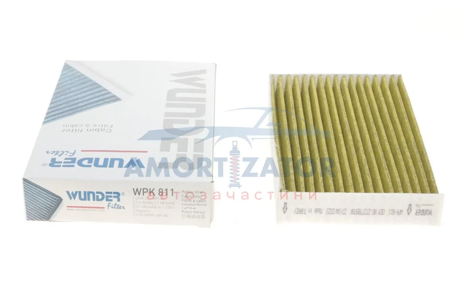 Фільтр салону WUNDER WUNDER FILTER WPK 811 (фото 1)