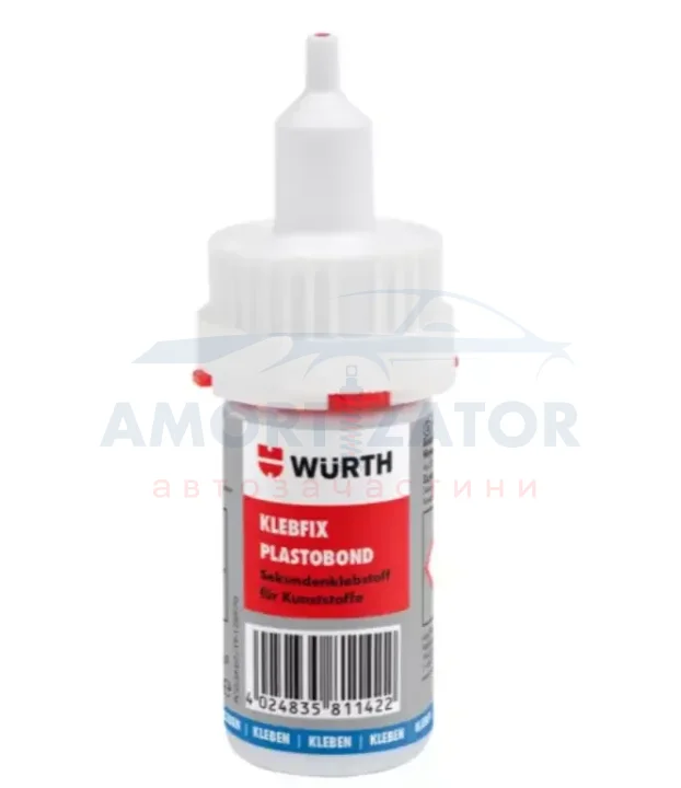 Суперклей KLEBFIX PLASTOBOND, DOS-Sys., 20 g {арт. } WURTH 0893091 (фото 1)