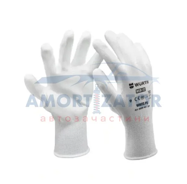 Рукавиці захисні White PU, пара, розмір 8 {арт. 08 } WURTH 0899401108 (фото 1)