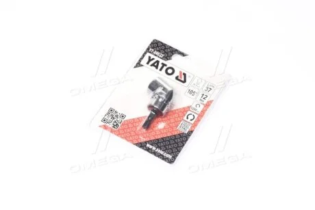 Тримач-адаптер кутовий : HEX - 1/4", L= 37 мм, F=12 Нм, під кутом 105° YATO YT04632