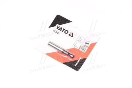 Тримач магнітний насадок викруткових : 1/4", L= 60 мм [20/200] YATO YT0465