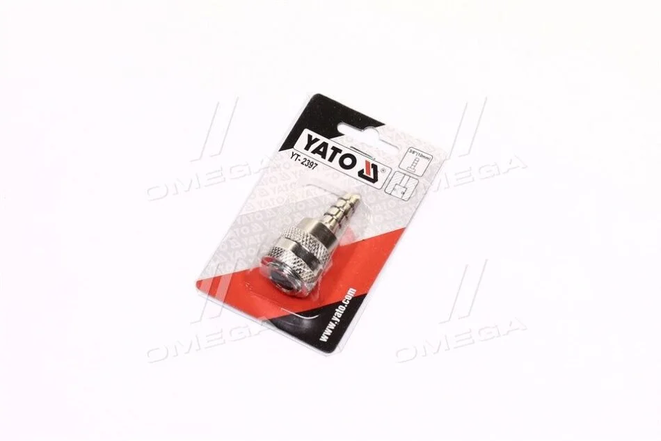 Швидкоз\'єднуваний наконечник до шлангу Ø= 3/8" [50/250] YATO YT2397 (фото 1)