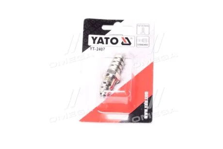 Швидкоз\'єднуваний перехідник до шлангу Ø= 12.5 мм [50/250] YATO YT2407