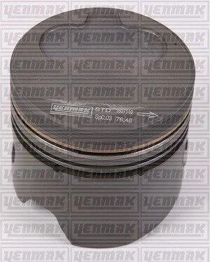 Поршень с кольцами і пальцем (размер отв. 76.51 / STD) VW 1.6 TD 82-, 2,0TDI, 2.4TDI (4/5/6цл) (CY) YENMAK 3103301000 (фото 1)