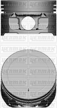 Поршень с кольцами і пальцем (размер отв. 78.5 / STD) Berlingo 1.6 (4цл.) (TU5JP4, NFU, NFX Euro 3) YENMAK 3104101000 (фото 1)